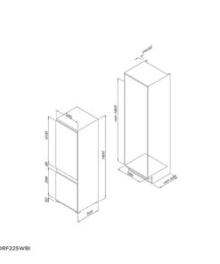 Kích thước của Tủ lạnh Malloca MDRF225WBI