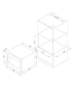 Kích thước của Tủ Rượu Malloca MWC-22G