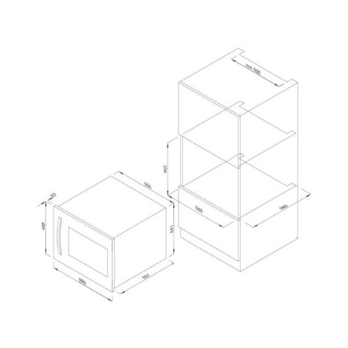 Kích thước của Tủ Rượu Malloca MWC-22G