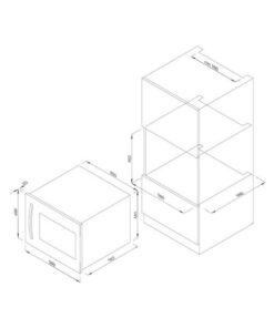 Kích thước của Tủ Rượu Malloca MWC-22S