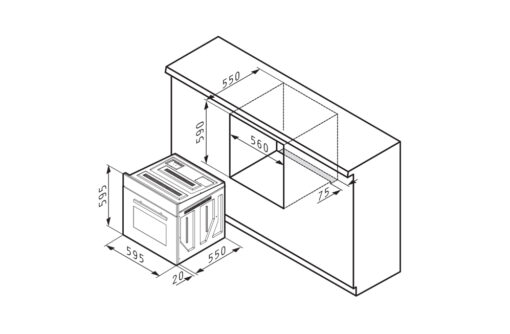 Lò nướng PYRAMIS – 60IN 1007 INOX - Ảnh 3