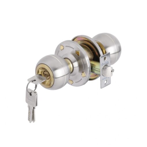 Khóa cửa phòng tay nắm tròn Demax LK800 PB