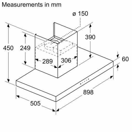 Máy hút mùi Bosch DWBM98G50B - Ảnh 5