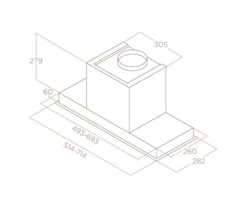 Máy hút mùi Elica HIDDEN 2.0@ IX/A/52 13 may hut mui elica hidden 2 0 ix a 52 5