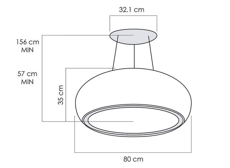 Máy hút mùi Elica SEASHELL WH/F/80 7 Máy hút mùi Elica SEASHELL WH/F/80 - Ảnh 5