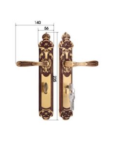 Khóa cửa chính Demax CLK206 Brass