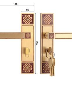Khóa cửa chính Demax CLK319 Brass