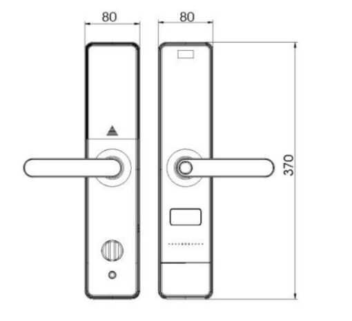 Khóa cửa điện tử  Demax SL628 SG App Wifi - Ảnh 2
