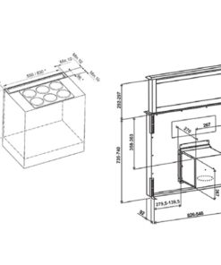 Kích thước Máy hút mùi Rosieres RDD9800/1PN
