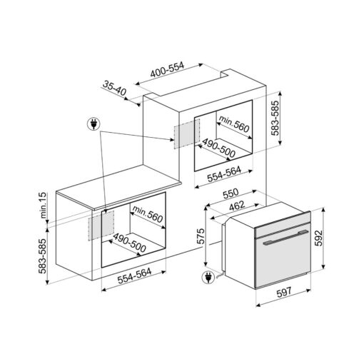 Lò Nướng Smeg SF6101TVN1 536.64.841