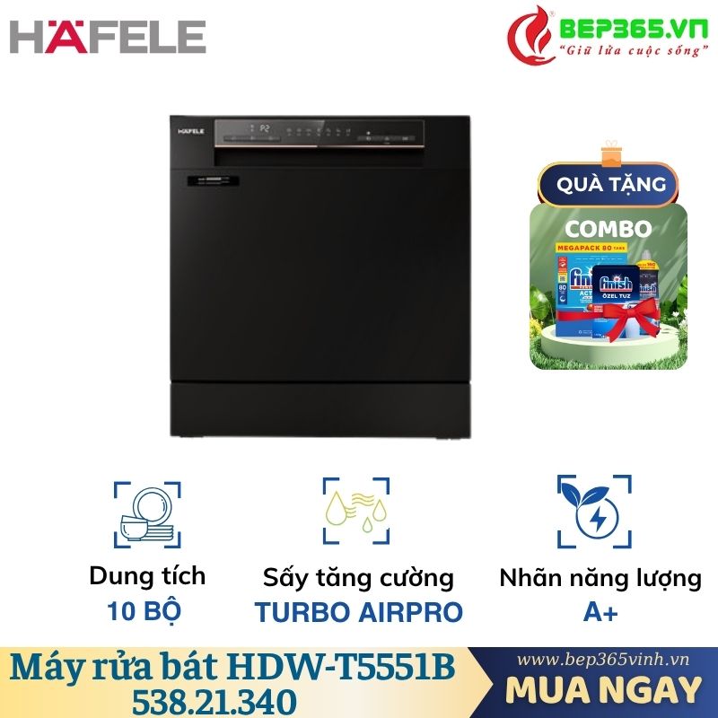 Máy rửa bát Hafele HDW-T5551B 538.21.340