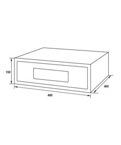 Thiết kế của Két Sắt Âm Tủ Hafele 836.28.550