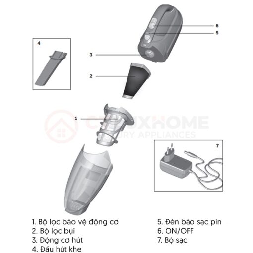 Máy hút bụi cầm tay Bosch BHN14090 - Ảnh 2
