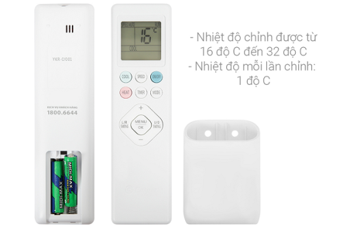 Điều hòa 1 chiều Casper GC09IS35 11 Điều khiển Điều hòa 1 chiều Casper GC09IS35