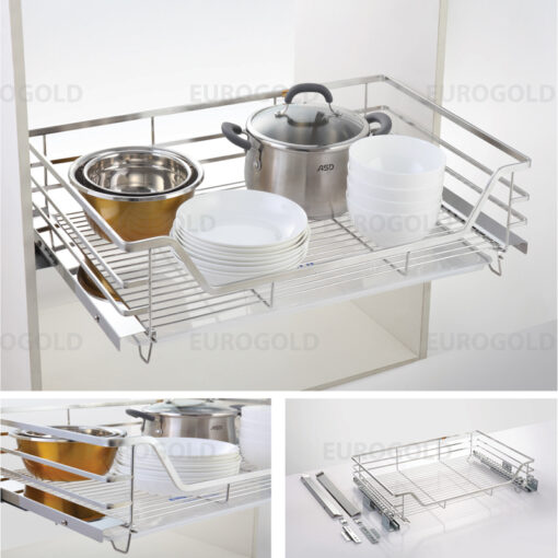 Giá xoong nồi, bát đĩa Eurogold inox 304 nan dẹt EPD6270