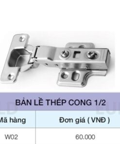 Bản lề thép cong 1/2 Eurogold W02