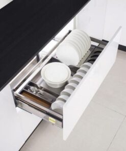 giá bát đĩa hộp gắn tủ dưới Inox 201 Eurogold EU132600