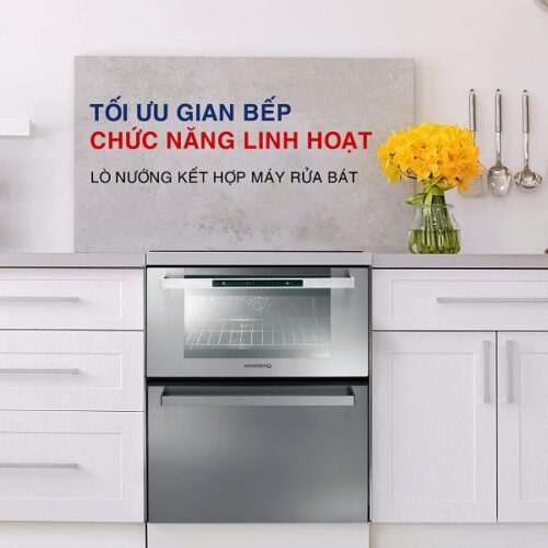 Chức năng Dou lò nướng kết hợp máy rửa bát Rosieres R2IN1X