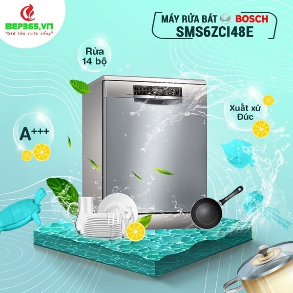 máy rửa bát Bosch SMS6ZCI48E