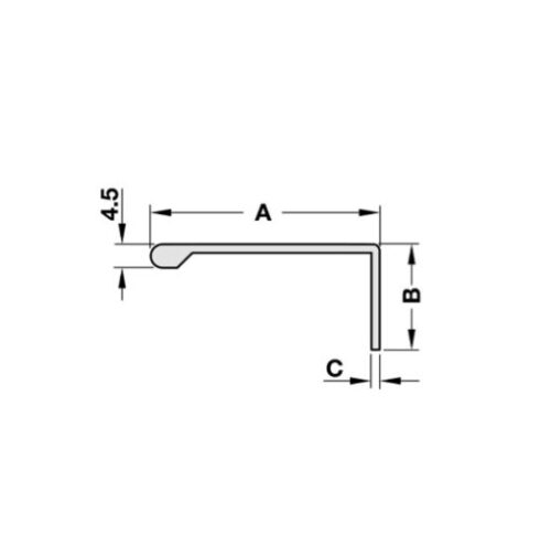 Tay Nắm Dạng Thanh Nhôm 3000mm Hafele 126.14.304