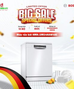 Máy rửa bát độc lập Bosch SMS4HAW48E