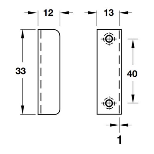 Bas giữ góc vuông Hafele 239.41.013