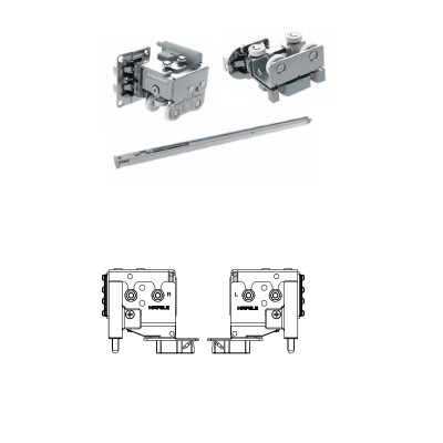 Bộ phụ kiện cho 1 cặp cửa trượt xếp Hafele 401.30.009