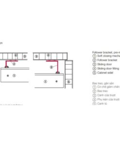 Phụ kiện giảm chấn Hafele 405.11.114