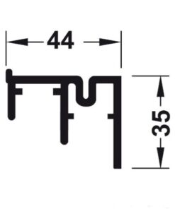 Ray dẫn hướng dưới 3500 mm Hafele 407.47.004