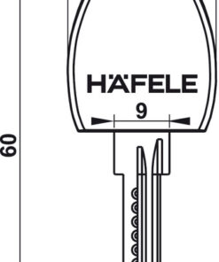 Hệ chìa chủ cho hệ khóa DIY Hafele 482.01.114