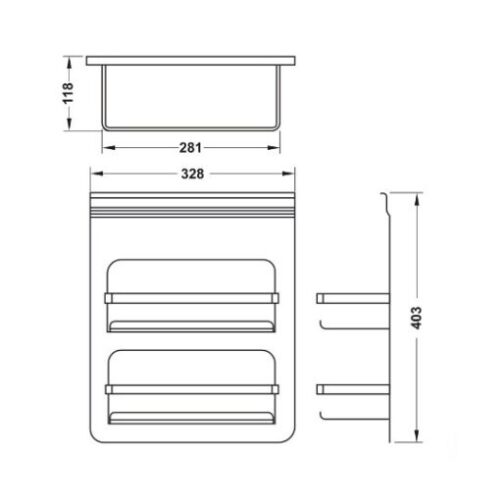 Kệ Đa Năng Có Khung Hafele 523.00.360