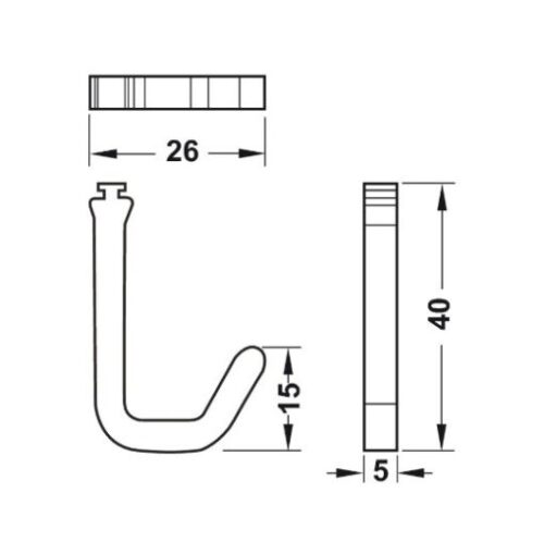 Móc Treo Đồ Làm Bếp Hafele 523.00.390