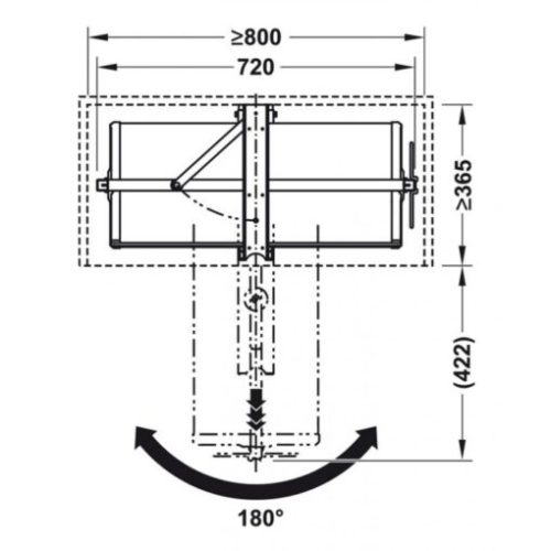 Kệ để giày 1680mm màu đen Hafele 806.22.401 5 Kệ để giày 1680mm màu đen Hafele 806.22.401