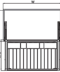 Móc Treo Quần 800mm Với Hộp Nhựa Hafele 807.95.113