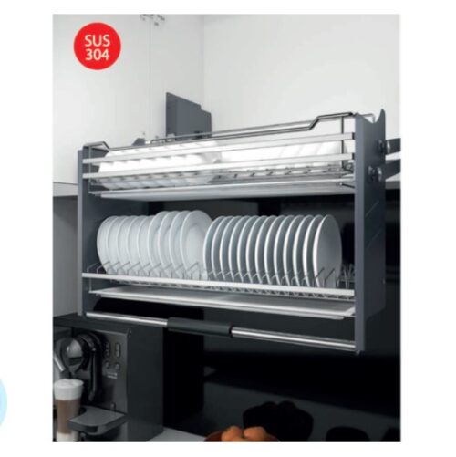 Giá bát đĩa nâng hạ inox 304 Inoxen BNH304-80