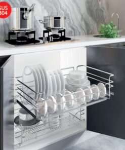 Giá bát đĩa nan oval (Quả Trám) Inoxen EV6070