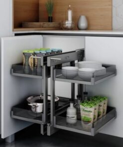 Kệ góc liên hoàn vách kính Inoxen KGA-800ES