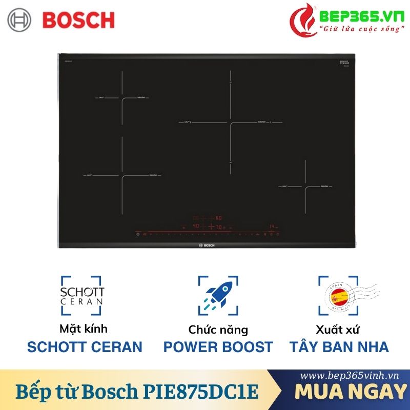Bếp từ Bosch PIE875DC1E Seri 8 3 Bếp từ Bosch PIE875DC1E Seri 8