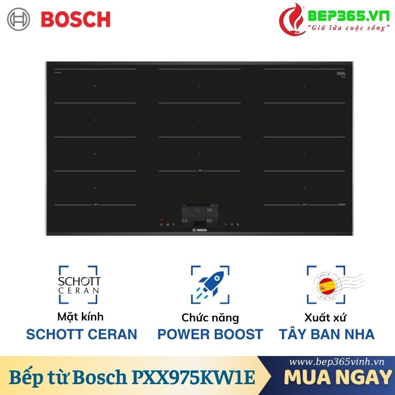 Bếp từ Bosch PXX975KW1E 3 Bếp từ Bosch PXX975KW1E