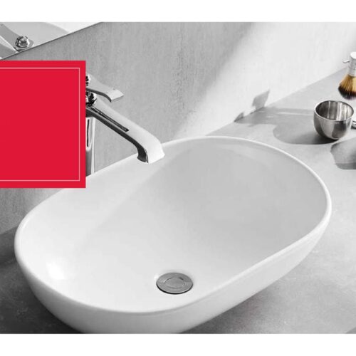 Ảnh thực tế chậu Lavabo đặt bàn Sapporo 585 Hafele 588.79.030