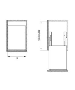 Bộ đựng dao thớt chai lọ Sonata 350mm Hafele 549.20.019
