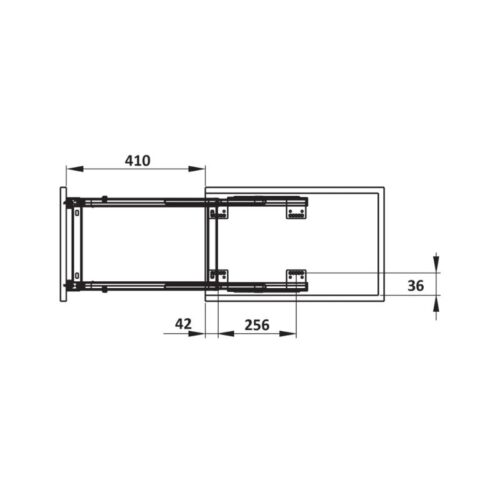 Bộ đựng dao thớt chai lọ Sonata 400mm Hafele 549.20.020