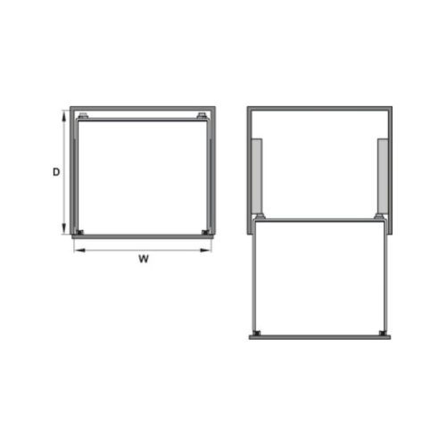 Bộ rổ bát đĩa Hafele Cappella 549.08.448 8 Bộ rổ bát đĩa Hafele Cappella 549.08.448