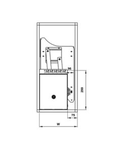 Bộ rổ bát đĩa Hafele Lento 504.76.020 700mm