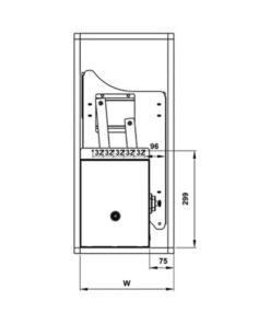 Bộ rổ bát đĩa Hafele Lento 504.76.022 800mm