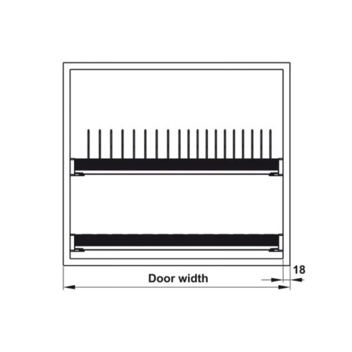 Bộ rổ bát đĩa Hafele Presto 544.40.013 800mm