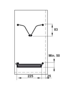 Bộ rổ bát đĩa Hafele Presto 544.40.023 600mm