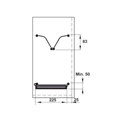 Bộ rổ bát đĩa Hafele Presto 544.40.034 900mm