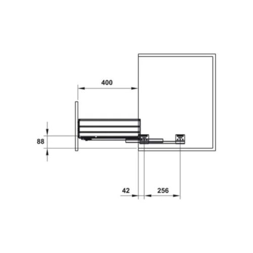 Bộ rổ bát đĩa Cucina Cappella 549.08.144 600mm Inox 304 5 Kích thước của Bộ rổ bát đĩa Cucina Cappella 549.08.144 600mm Inox 304