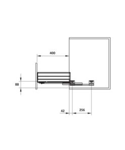 Bộ rổ xoong nồi Cappella 800mm Hafele 549.08.033